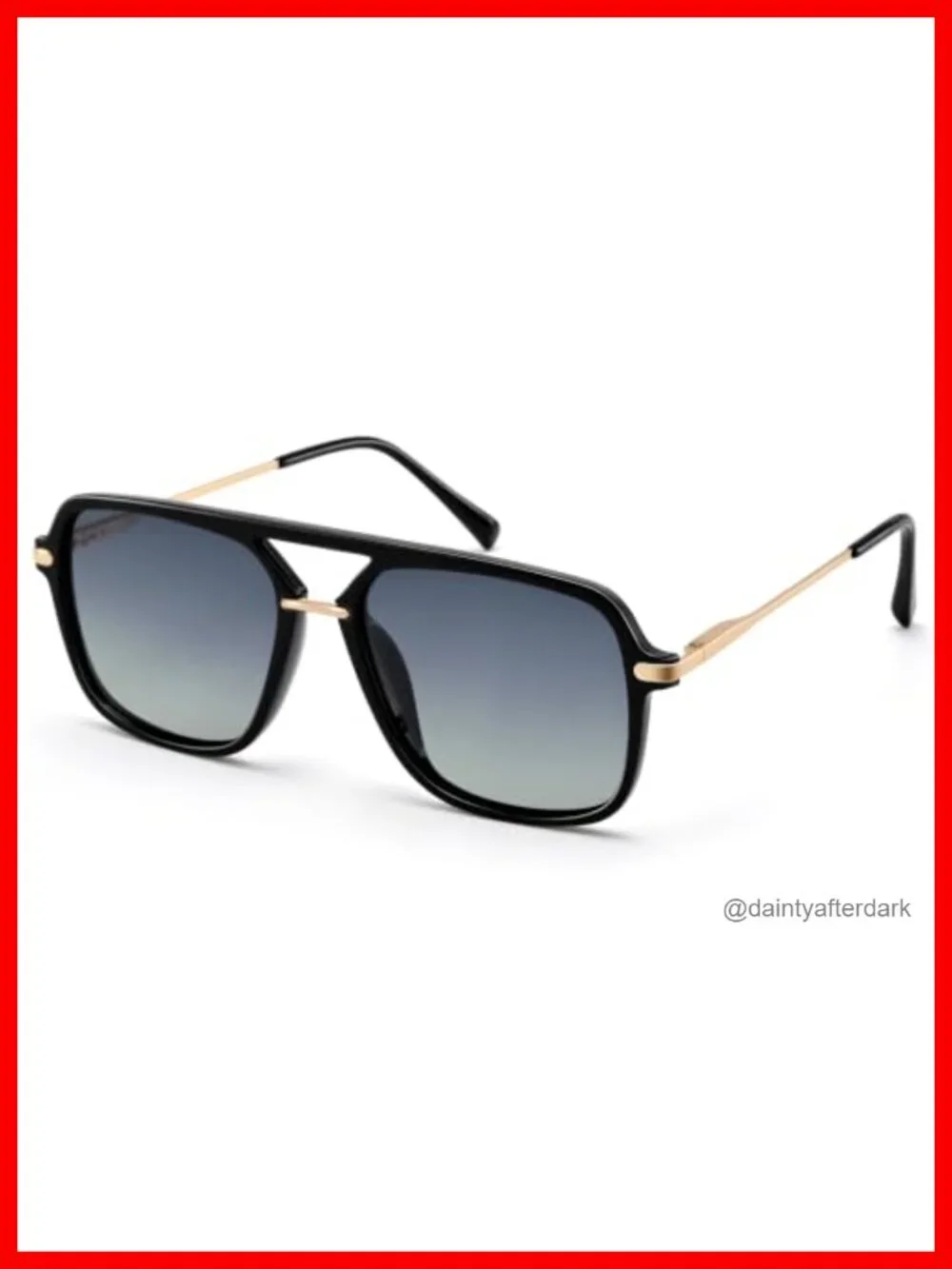 Polarized Aviator Sunglasses UV400 Metal Frame Double Bridge